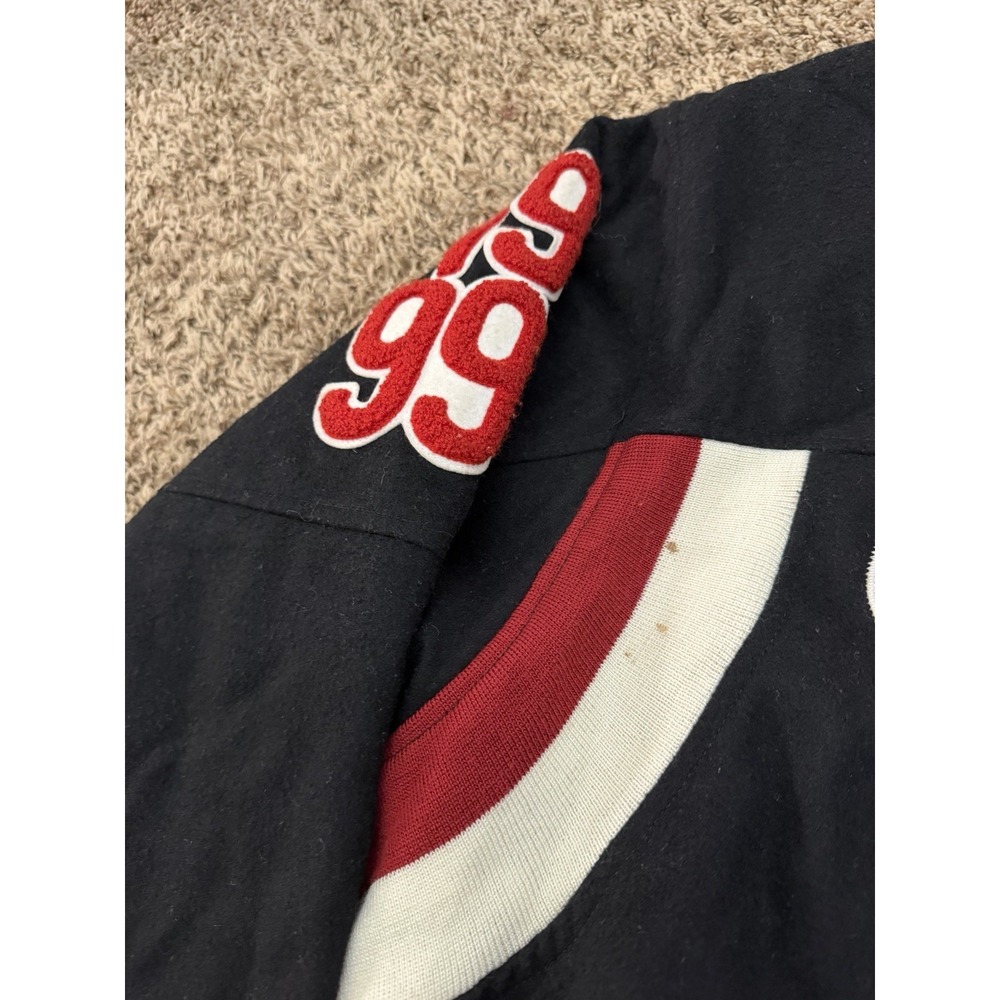 Vintage 1999 ROCAWEAR Button Up Embroidered Jacket Black Red Men's Size 2XL - Picture 11 of 11